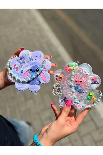 zeynobella Sanrio Karakterli Kız Çocuk Bebek için Çiçek Kutuda Toka Lastik Kolye Seti Hediye Aksesuar