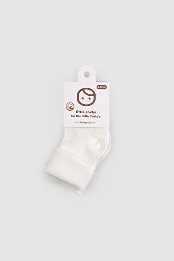 Little Gusto Organic Baby Socks Ecru