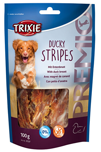 Trixie Dog Treats, Premio, Duck Strips, 100 g, 31537