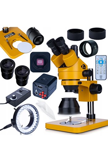Rosfix Mercury S Trinocular Microscope | 7–45x Zoom | 16MP 4K Camera + 56x LED