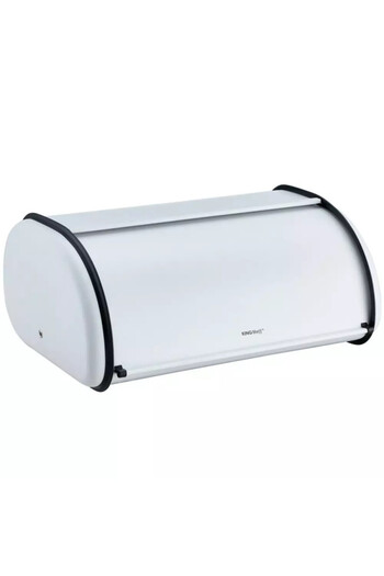 Kinghoff Bread box KH 1864, 18.5x27x44 cm, Smooth opening and closing, Steel, White