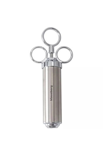 Klausberg KB 7842 Meat Marinating Syringe, 60 ml, 3 needles, Stainless steel, BPA free, Silver