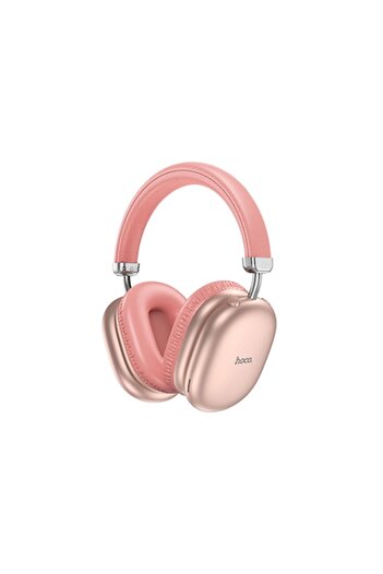 Hoco Casti Wireless W35 Max, Over Ear, BT 5.3, Stand-By 200h, 800mAh, suport card, Joy, PINK