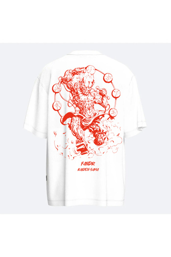 Fandr Store White Oversize Raiden Sama Unisex T-Shirt