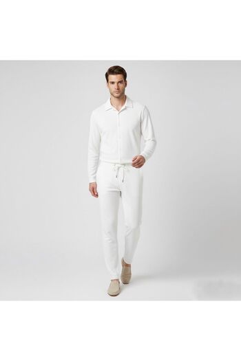 dwnwear Winter Lycra Crepe Fabric Men's Shirt and Pants Set