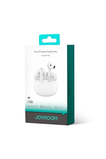 Joyroom Bluetooth 5.3 Half-in-Ear True Wireless Headphones DNS IP54 - (JR-FB2) - White