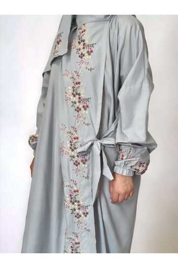 Gerenic Very luxurious embroidered prayer shawl (mard) with attached scarf, wide and comfortable, original fabric