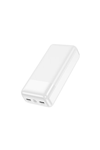 Hoco External Battery (J72B), 2xUSB-A, 30,000mAh, White