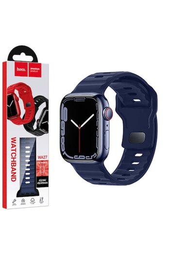 Hoco Silicone Band (WA27) for iWatch, Universal Size (42/44/45/49mm) - Flexible Band, Stepped, Army