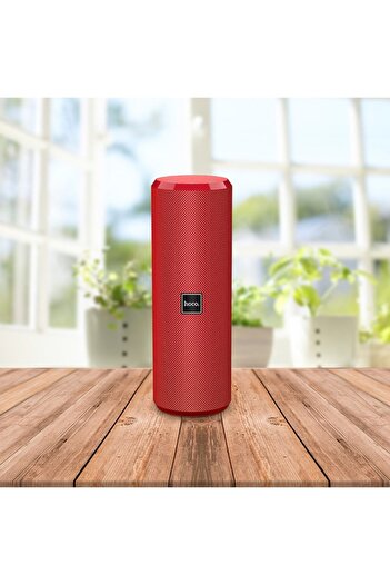 Hoco BS33 Portable Bluetooth Speaker, Waterproof, 6H Battery Life, FM, Aux, TF card, Red
