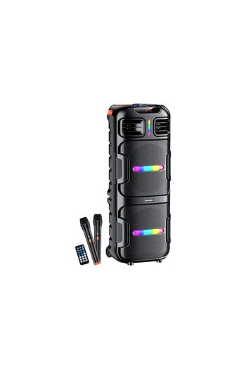 KAKU Portable Speaker (12201), Wireless BT 5.2, 60W, 4500mAh, UltraBass, LED Display, Ambient Light,