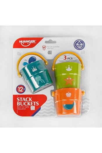 huanger Set of Water Play Toys – Buckets and Shapes Toy