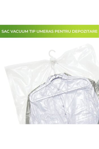 zioda smart essentials Vacuum Hanging Storage Bag, zioda smart essentials®, Reusable, 70x90cm, White