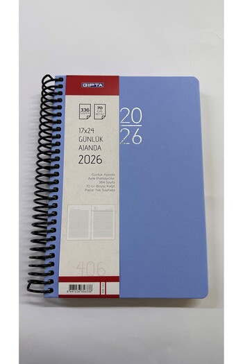 Gıpta 2026 Твърда корица Дневник с линии 17x24 Дневник 406-SEK