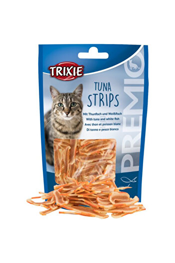 Trixie Cat Treats, Premio, Tuna Strips, 20 g, 42746