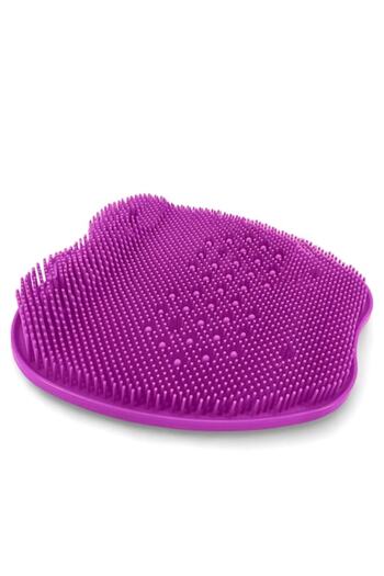 zioda smart essentials Perie pentru picioare 2in1, burete din silicon tip covoraș pentru cadă sau duș