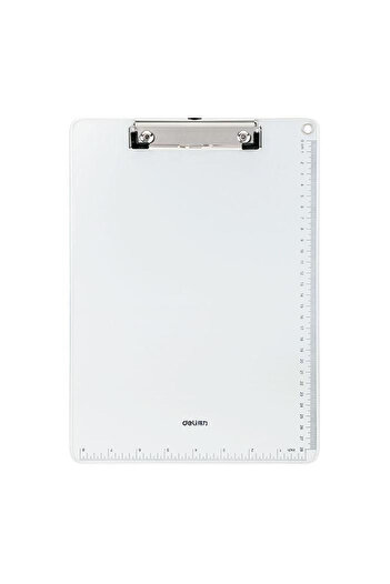 Deli Simple metal clipboard with ruler