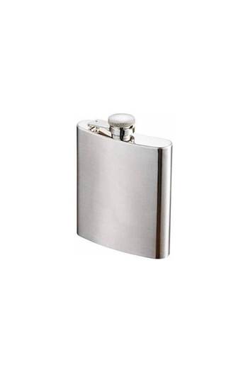 zola Pocket metal flask, Zola®, silver, 210 ml, 12 x 9 cm