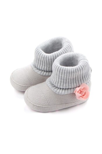 Superbaby Grey girls' boots - Angle