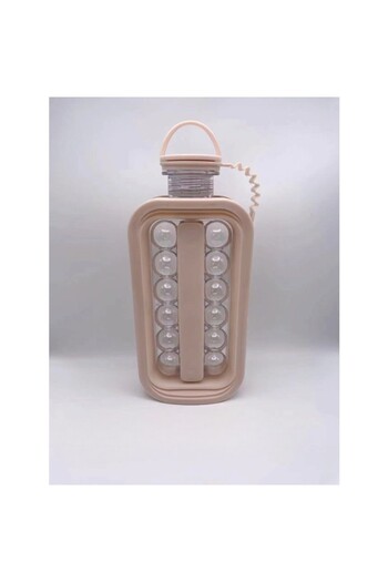 Flippy Portable Ice Mold, Flippy, Glass Shape, Spheres, 17 Balls, 27.5 x 11.4 x 5.5 cm, Pale Pink Color