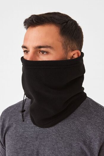 sf collection Unisex Black Anti-Wind Fleece Neck Gaiter Beanie Buff (3 Different Styles)