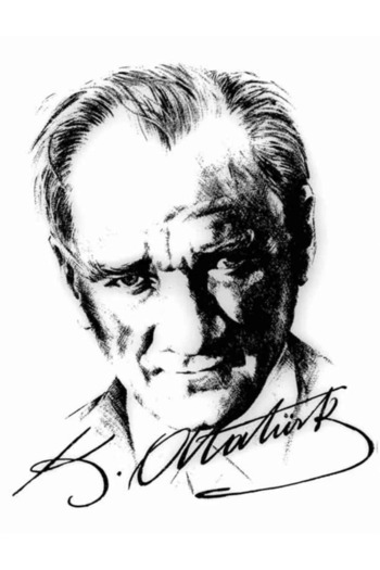 Dialands Mozaik Ataturk Signed Series 45X60Cm Dialands Diamond Mosaic Painting