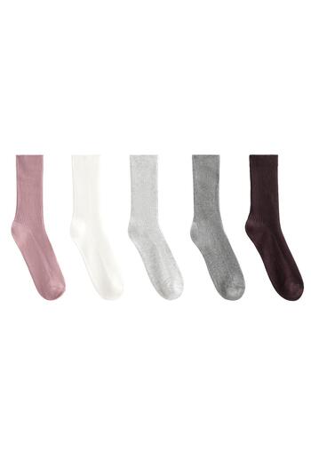 Oysho 5 pairs of classic socks with cotton