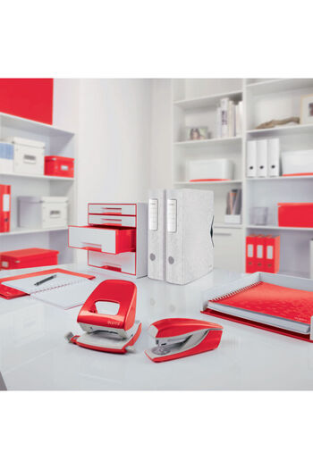 Leitz WOW clipboard, double, polyfoam, A4, 100 sheets, red