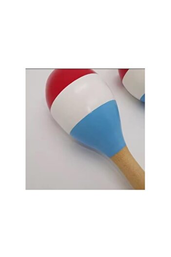 MegArya Colorful Wooden Maracas for Kids – Handheld Percussion Musical Instruments