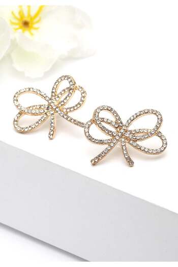 Avant-Garde Paris Simple And Chique Bow Studs