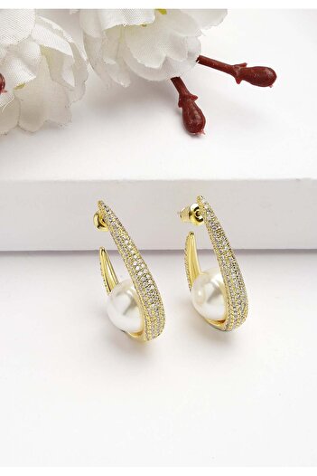 Avant-Garde Paris Diva Collection Iconic Sling Pearl Earrings