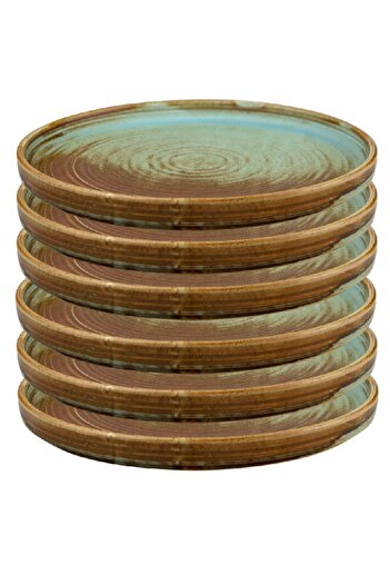 Culinaro Set 6 farfurii portelan RIVER 18cm
