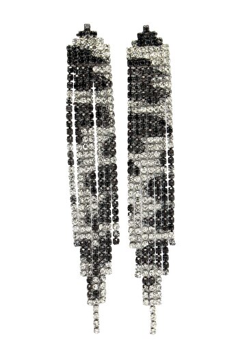 Avant-Garde Paris Diva Collection Long Fringe Chandelier Earrings