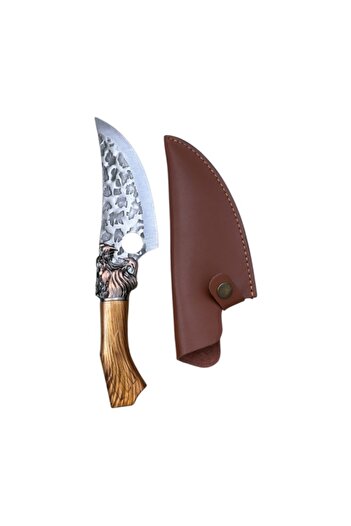 KAVI ONE Camping Knife in Leather Sheath 733