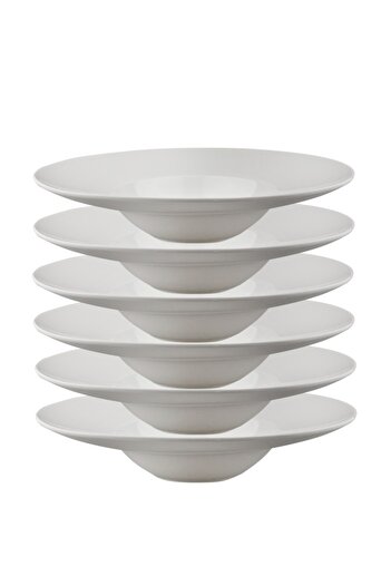 Culinaro Set 6 farfurii gourmet portelan Pro White 23cm