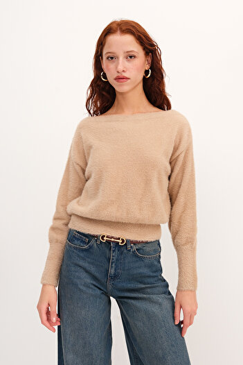 Addax Soft Textured Basic Sweater K3490