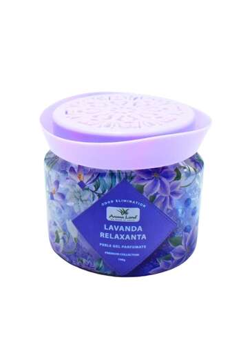 Aroma Land Odorizant camera Aroma Land, perle gel, lavanda, 198 g