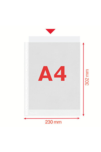 Esselte Standard A4 protective film 43 microns top opening 100 pieces/set