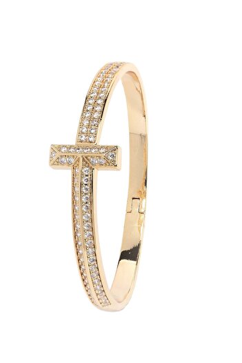 Avant-Garde Paris Golden Radiance T-Bar Bangle
