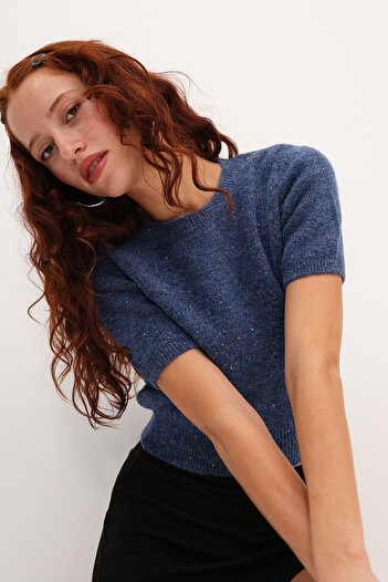 Addax Short Sleeve Knitwear Sweater K3464