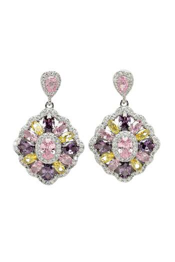 Avant-Garde Paris Diva Collection Cubic Zirconia Statement Earrings