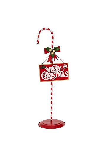 BraziPremium By OLLMA Metallic decoration Lollipop with bow, 30x3x100, red
