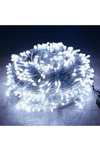 Flippy Christmas Installation, 40 m, LEDs, Fringes, Cold White, Flash, Power Supply, 220v,