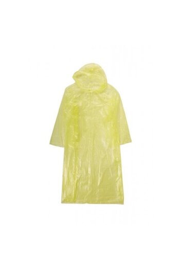 SOHO Rain Poncho with Hood, One Size, 78x114x37 cm, Yellow
