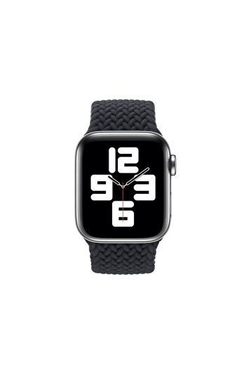 Bibilel Curea cu buclă simplă pentru Apple Watch 42/44 mm, silicon, gri închis, BBL2284