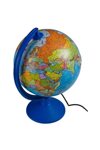 Brons 26cm Political Luminous Earth Globe Br-805