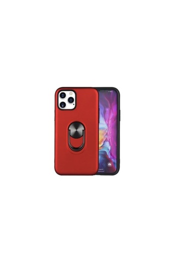 SOHO Kickstand Case with Ring for iPhone 12 Pro Max, Red