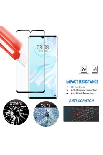 SOHO 9H Tempered Glass Screen Protector for Huawei P30 Pro, Black