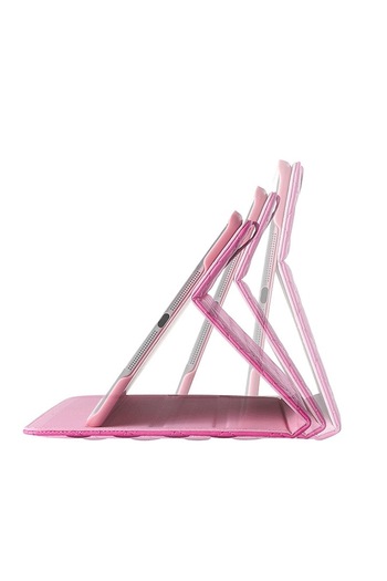 Bibilel Luxury Crown Bling Book Cover Case for iPad 2017 9.7 inch, Pink