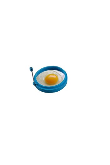 Bibilel Silicone Cooking Mold for Eggs and Pancakes, Circular, Blue